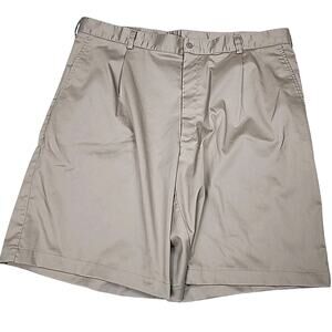 Nike Shorts Men's Size 40x10 Khaki Beige Dri-Fit Golf Standard Fit Stretch Pleat